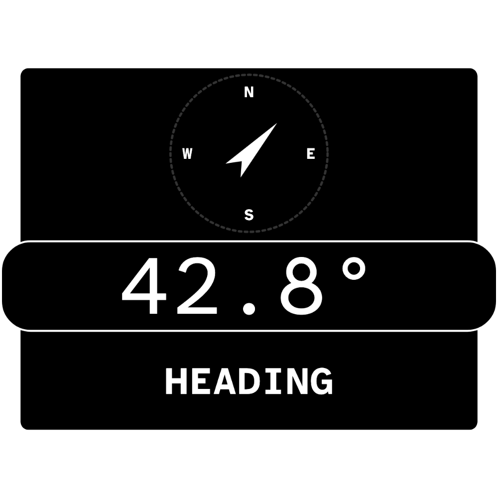Black Diamond Heading telemetry overlay preview