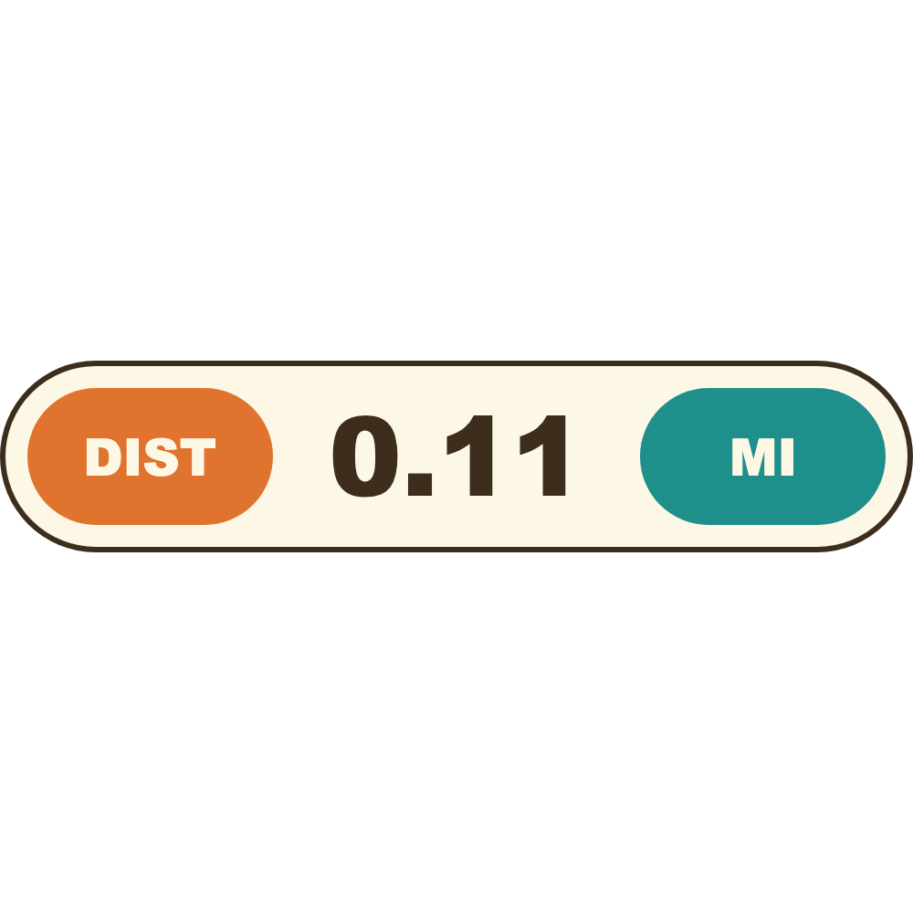 Swell Distance Text Strip (Imperial) telemetry overlay preview