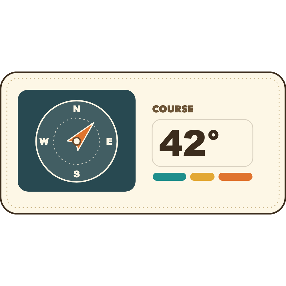 Swell Heading telemetry overlay preview
