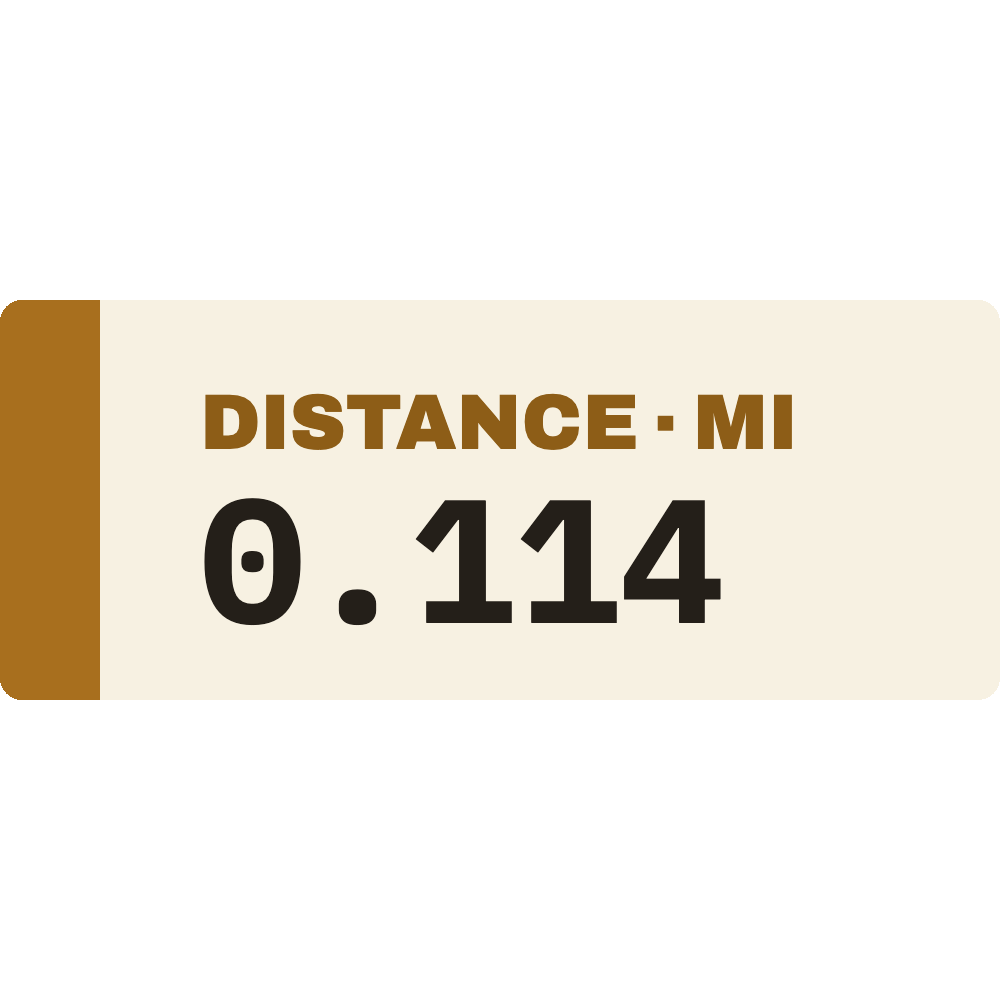 Trailhead Distance Text (Imperial) telemetry overlay preview